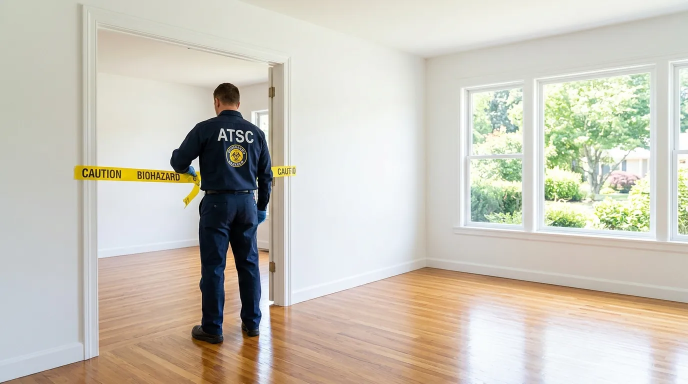 Certified biohazard cleanup crew performing Crime Scene Cleanup in Edina